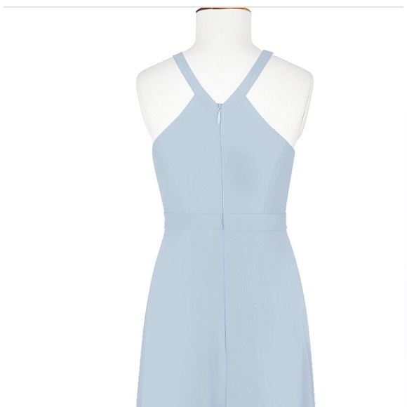 Azazie long blue dress. Size AO - Picture 8 of 9